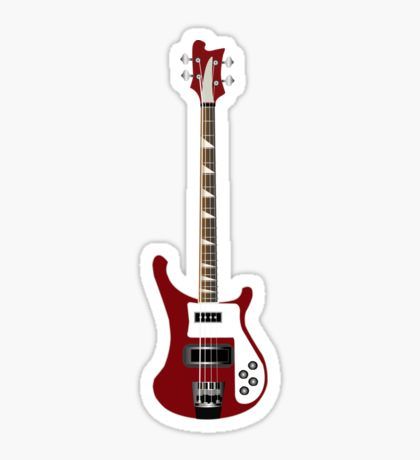 Bass Guitar Stickers, Guitar Cake Topper Printable, Bass Sticker, Festa Rock Roll, Stickers Rock, Guitar Stickers, Aesthetic Grunge Tumblr, Iphone Life, Cute Laptop Stickers