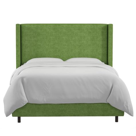 Joss & Main Amera Upholstered Low Profile Standard Bed & Reviews | Wayfair Wingback Bed, Skyline Furniture, Wingback Headboard, Standard Bed, Upholstered Panel Bed, Wayfair Furniture, Upholstered Panels, Upholstered Storage, Linen Upholstery