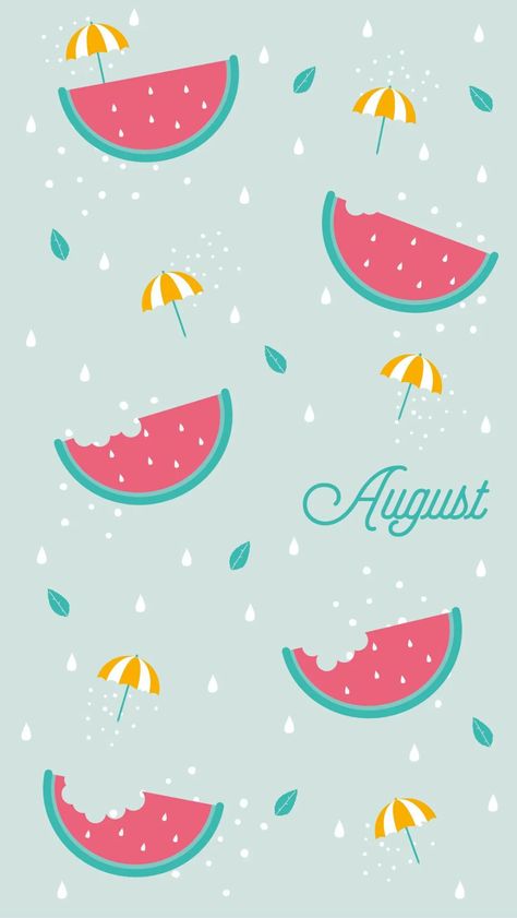 Download Watermelon Pattern August Wallpaper | Wallpapers.com Watermelon Snack, Frühling Wallpaper, August Wallpaper, Phone Backgrounds Quotes, Juicy Watermelon, Watermelon Pattern, Drawings Ideas, Code Number, Calendar Wallpaper