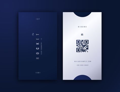 Blue Business Card Design, Best Email Signatures, Tech Business Card, Proposal Layout, Logo Typo, Vertical Business Card, Email Signature Design, Employees Card, Business Card Design Minimalist