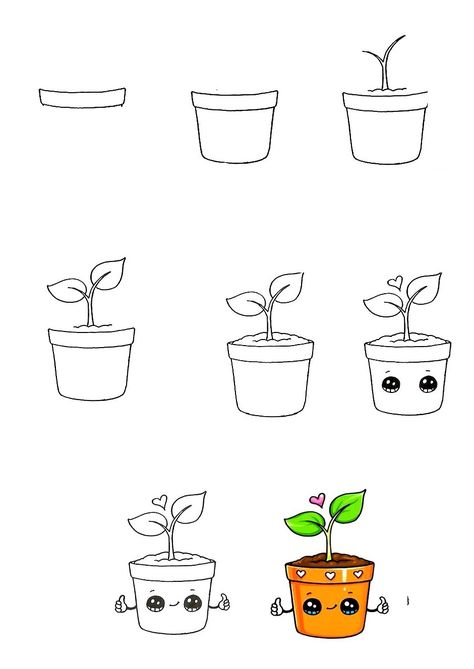 How To Draw A Plant In Our Lovely Way 1 How To Draw A Plant Step By Step, Indoor Tree Plants, Lol Coloring Pages, Lol Coloring, Planting For Kids, Like Symbol, Indoor Tree, Plant Images, Plant Drawing