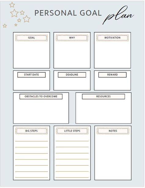 Goal Spreadsheet, Life Plan Template, Goal Planner Template, Ipad Organization, Goals Setting, Goal Setting Template, Financial Budget, Planning Template, Goal Planner