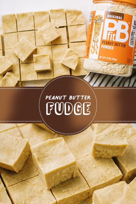 If you love the taste of peanut butter but don't have a lot of time to spend in the kitchen, you'll love our 4 ingredient peanut butter fudge. This easy and delicious dessert is made with just a few simple ingredients, but packs a punch of peanut butter flavor in every bite. Peanut Butter Powder Recipes, Pb2 Recipes, Pb Fit, Peanut Butter Bites, Better Food Choices, Low Carb Peanut Butter, Protein Bar Recipes, Fudge Recipes Easy, Butter Fudge