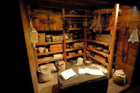 212-20071008NX_Barcelona-Raval-Museu Maritim-Sailing Ship-Repro of Galley Stores, via Flickr. Pirate Ship Galley, 18th Century Ship, Ship Interior, Boat Restaurant, Master And Commander, Pirate Boats, Navi A Vela, Sheboygan Wisconsin, Fairy House Crafts