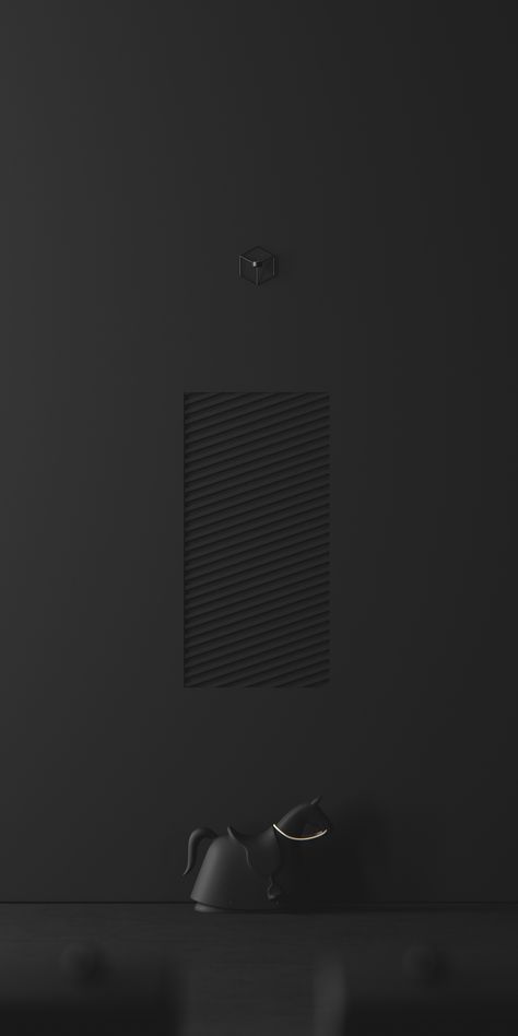 Black | Full CGI on Behance Black Interiors, Black Architecture, Black Interior Design, Iphone Wallpaper Hd Nature, Black Inspiration, Black Phone Wallpaper, Dark Phone Wallpapers, Lighting Trends, Colour Inspiration