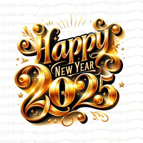 Happy New Year 2025 vectors, icons, clipart graphics, and backgrounds Disney Happy New Year, Happy New Year Typography, New Year Clipart, Happy New Year Banner, New Year Art, Balloon Clipart, Happy New Year Design, New Year Wallpaper, Happy New Year Greetings