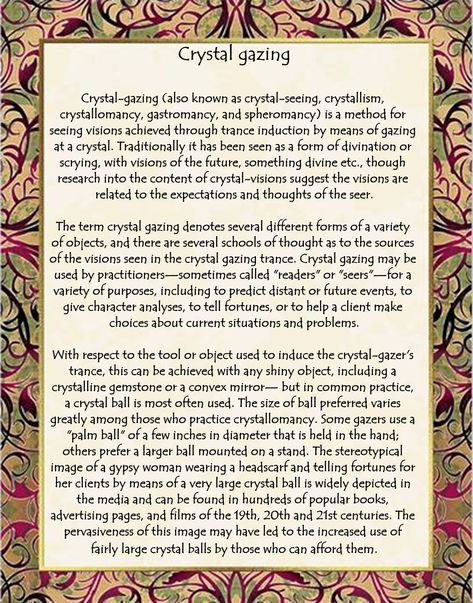 Crystal Ball Gazing, Weather Magick, Crystal Divination, Hoodoo Conjure Rootwork, Crystal Gazing, Grimoire Ideas, Artist Couple, Divination Witch, Hoodoo Conjure