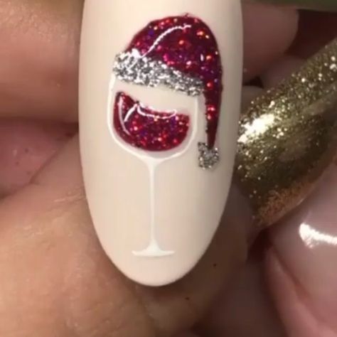 Nail Art Wheel, Amazing Nail Art, Xmas Nail Art, Trendy Nail Art Designs, Cute Christmas Nails, Christmas Nail Art Designs, Nail Art Designs Videos, Acrylic Nails Coffin Pink, Trendy Nail Art