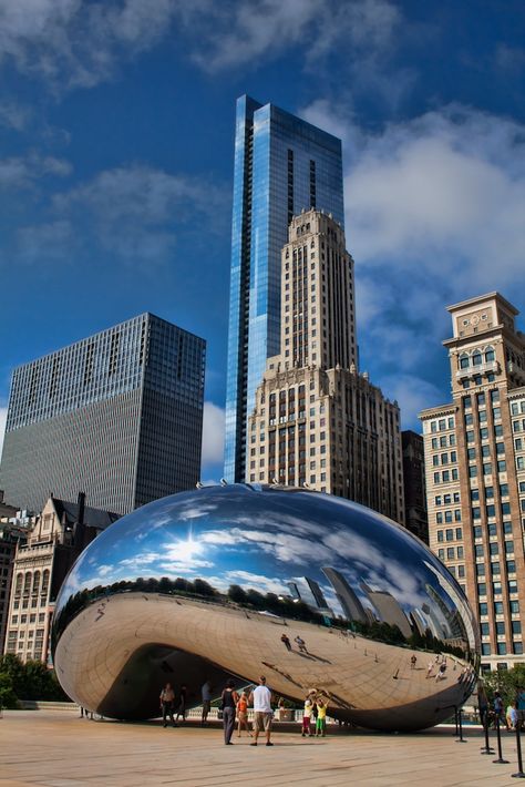 Chicago Millennium Park, Cloud Gate Chicago, Chicago Cloud Gate, The Bean Chicago, Millennium Park Chicago, Millenium Park, Chicago Aesthetic, Chicago Pictures, Rockford Illinois