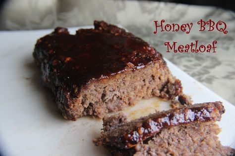 Honey BBQ Meatloaf Meatloaf Recipies, Basic Meatloaf Recipe, Basic Meatloaf, Bbq Meatloaf, Honey Barbecue, Honey Bbq, La Food, Meatloaf Recipe, Father In Law