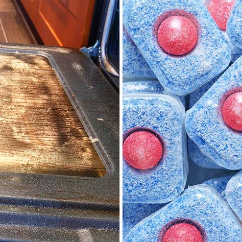 Best Oven Cleaner, Oven Cleaning Hacks, Dishwasher Tabs, Clean Your Oven, Oven Hood, Dishwasher Tablets, Best Oven, Oven Cleaner, Food Stains