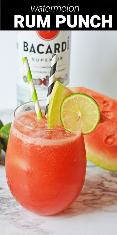 Watermelon Rum Punch Watermelon Rum Drinks, Watermelon Rum Cocktail, Watermelon Rum Punch, Watermelon Mixed Drinks Alcohol, Watermelon And Rum Drinks, Watermelon Alcohol Drinks, Watermelon Malibu Rum Drinks, Malibu Watermelon Rum Drink Recipes, Watermelon Punch Alcohol