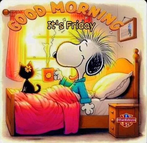 Yeah It’s Friday Gif, Happy Friday Good Morning Funny, Happy Friday Gifs, Snoopy Happy Friday, Happy Friday Good Morning, Friday Gif, Friday Greetings, Friday Jr, Peanuts Quotes