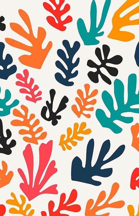 Summer Leaves (Matisse Inspired) Matisse Leaves, Matisse Wallpaper, Matisse Pattern, Matisse Inspired Art, Matisse Art Print, Famous Artists Paintings, Kindergarten Art Lessons, Summer Leaves, Matisse Paintings