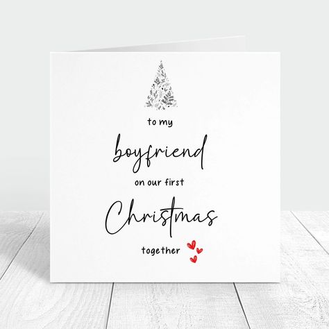 🎄❤️ Celebrating Our First Christmas Together! ❤️🎄 Nothing says love like spending your first holiday season with that special someone. This heartfelt card is the perfect way to tell your boyfriend just how much he means to you this Christmas. 🎅✨ Make this season unforgettable with a keepsake that captures your love. 💑 🎁 Ready to share the love? Tap the link in our bio to order this card and make your first Christmas together even more magical! Limited stock available! #FirstChristmas #Boyf... Christmas Cards Ideas For Boyfriend, Christmas Card Ideas Boyfriend, Christmas Message For Boyfriend, Cute Christmas Cards For Boyfriend, Christmas Cards For Boyfriend, School Christmas Cards, Card For Your Boyfriend, Christmas Card For Boyfriend, Graduation Wine Labels