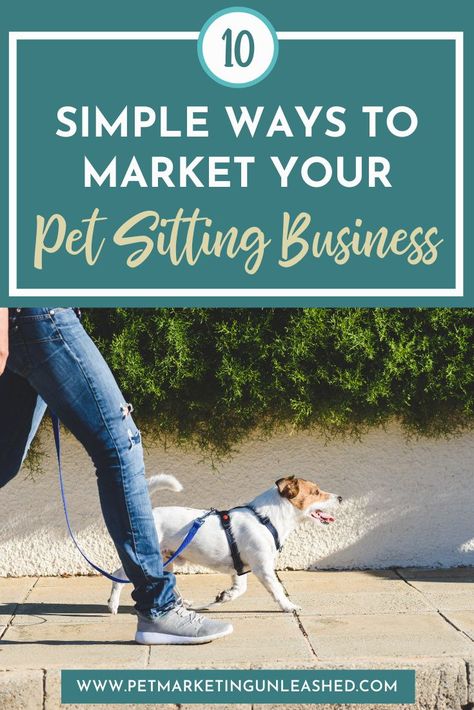 Petsitting Business Tips, Pet Business Ideas, Dog Business Ideas, Pet Marketing, Dog Sitting Business, Pet Services Business, Adoption Ideas, Pet Store Ideas, Dog Marketing