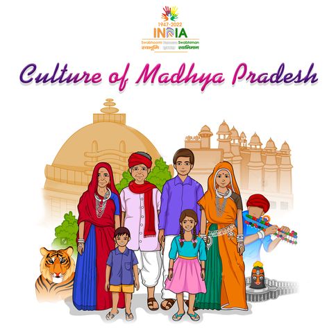 Madhya Pradesh- Due to its geographical location, Madhya Pradesh is often referred to as the heart of India. The State has a composite culture comprising of varied religions and culture. The tribal community plays a key role in Madhya Pradesh and the state has made great contributions in the tribal culture. #swabhoomihamaraswabhiman #indianculture #india #MadhyaPradesh #photography #MadhyaPradeshCulture #culture #incredibleindia #art #music #nature #dance #lifestyle #follow Madhya Pradesh Art Paintings, Madhya Pradesh Illustration, Madhya Pradesh Traditional Dress, Madhya Pradesh Culture, Madhya Pradesh Art, Nature Dance, Dance Lifestyle, How To Make Doodle, Book Cover Page Design