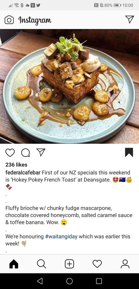 Broche Bread French Toast, French Toast On Brioche Bread, Vanilla Brioche French Toast, French Toast Restaurant, Decadent French Toast, Waitangi Day, Brioche French Toast, Salted Caramel Sauce, Caramel Sauce