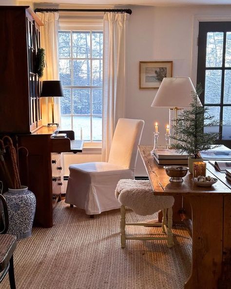 Mandy Eno Home, Mandy Eno, Vermont Living, Brown Houses, Collected Interiors, Nancy Meyers, New England Homes, Winter Light, Winter Storm