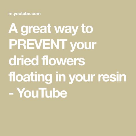 A great way to PREVENT your dried flowers floating in your resin - YouTube Steve Mcdonald, Make Coasters, How To Make Coasters, Hi Everyone, Dried Flowers, Floating, Coasters, The Creator, Flowers