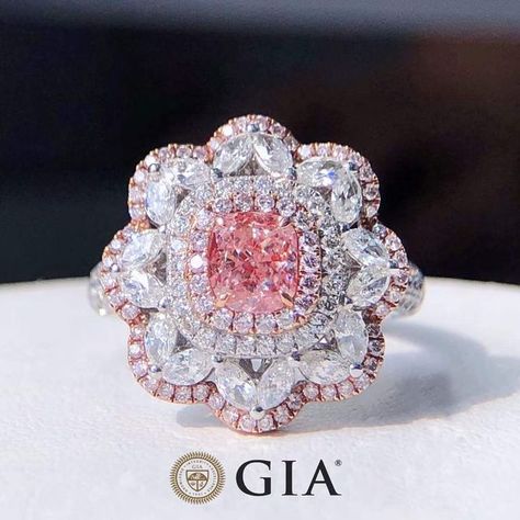 https://www.youtube.com/c/RubiesForSale [AVAILABLE] 💗💎 GIA Certified. 2 Way Wear - RING + PENDANT ✨1 Available 0.8 Ct GIA Fancy Light Orangy Pink Diamond Ring and Pendant - 0.80 carats Natural GIA Diamond, Fancy Light Orangy Pink, Cushion Modified Brilliant, SI1 (see cert for more details) 1.73 carats white side diamonds 18K Solid Gold Pendant/ Ring (Resizable before shipping) GIA Certified FCFS Basis - Original Price: S$143000 | USD$105140 Wholesale Price: S$28500 | USD$21000 WORLDWIDE… White Gold Diamond Wedding Rings, Fancy Light, Pink Sapphire Ring Engagement, Pink Diamond Ring, Fancy Lights, Natural Diamond Engagement Ring, Ring Pendant, Pink Diamond, Sapphire Diamond