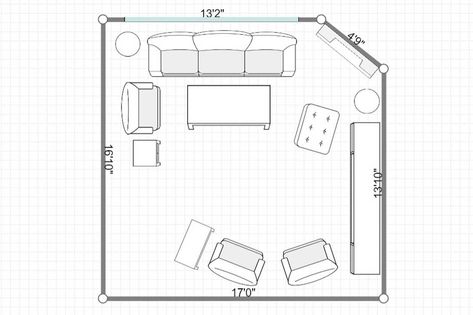 11 Living Room Layouts With A Corner Fireplace To Inspire You Diagonal Fireplace, Two Couches Living Room Layout, Corner Fireplace Living Room, Large Living Room Layout, Corner Fireplaces, Fireplace Drawing, Fireplaces Layout, Living Area Design, Small Fireplace