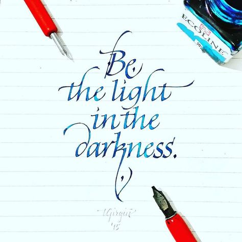 “@Regrann from @tolgagirgin99 - Italic Calligraphy Quote with Brause 1.60 mm and Watercolor #calligraphy #calligraffiti #calligritype #thedailytype…” Italic Calligraphy, Quotes Calligraphy, Calligraphy Hand Lettering, Calligraphy Quote, English Calligraphy, Light In The Darkness, Alfabet Letters, Watercolor Calligraphy, Quotes Beautiful