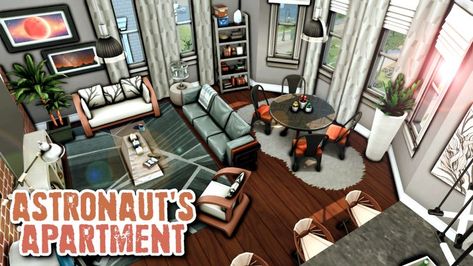 The perfect apartment for a Sim in the Astronaut career for my save file! • 📍 18 Culpepper House in San Myshuno • No CC • Gallery ID: ChrissieYT • Packs Used: NOT pack restricted! • $73,122 Simoleons • 1 bed, 1 bath (space for 1-2 Sims, office that could be a 2nd bedroom) Sims 4 Astronaut House, Sims Office, Culpepper House, Penthouse Office, Perfect Apartment, San Myshuno, The Astronaut, Save File, Sims 4 Build