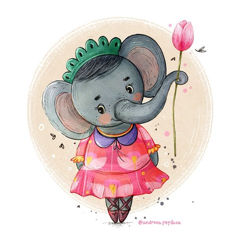 🐘🩰🌷 Elephant Illustration Art, Ballerina Elephant, Nursery Art Wall, Elephant Clipart, Lover Poster, Emoji Challenge, Book Clip Art, Elephant Illustration, Funny Giraffe