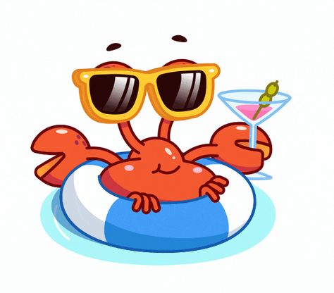 Cute Crab Wallpaper, Crab Animation, Cute Crab Illustration, Crab Cartoon, Mr Crab Meme, Crab Memes Funny, Animiertes Gif, Funny Minion Pictures, Cartoon World