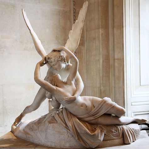 Padme Anakin, Walpapers Cute, Ancient Greek Sculpture, Antonio Canova, Cupid And Psyche, Greek Statues, Rennaissance Art, Greek Sculpture, Louvre Museum