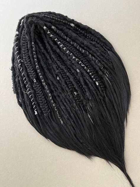 Black Synthetic Dreads, Banana Craft, Dreadlocks Ponytail, Black Dreadlocks, Black Boho Chic, Fake Dreadlocks, Black Dreads, Fake Dreads, Crochet Dreads