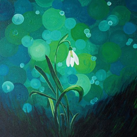 Painting snowdrop with acrylic paints. Snowdrop Painting Acrylic, Snowdrop Painting, Book Ideas, Acrylic Paints, Art Book, Painting Acrylic, Fish Pet, Book Art, Acrylic Painting