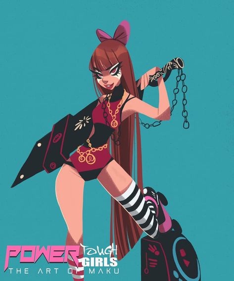 Sketch Disney, Blossom Powerpuff, Powerpuff Girls Fanart, Vector Character Design, Pinup Art, Power Puff, Dream Artwork, Tough Girl, Manga Style