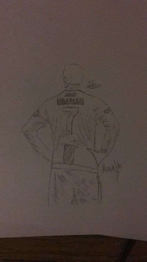 My Drawing of Cristiano Ronaldo Ronaldo Jersey Drawing, Ronaldo Drawing, Easy Portrait, Easy Portrait Drawing, Ronaldo Jersey, Goku Drawing, Kitty Drawing, Hello Kitty Drawing, Easy Drawings Sketches