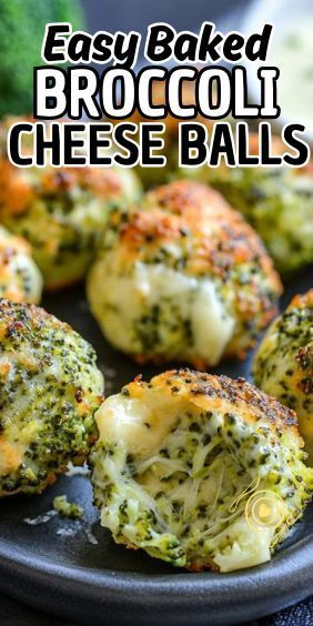 Baked Broccoli Cheese Balls, Broccoli Cheese Balls, Broccoli Cheese Bites, Broccoli Cheese Bake, Baked Broccoli, Broccoli Bites, Mozzarella Recipes, Cheese Ball Recipes, Broccoli Cheese