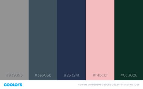 Bedroom Color Palette -grey -navy -light pink -emerald -copper Navy Pink Grey Color Palette, Navy Emerald Pink Wedding, Navy And Emerald Living Room, Navy And Emerald Bedroom, Navy And Pink Bedroom Master, Pink And Navy Living Room, Upstairs Extension, Lounge 2023, Couch Colors