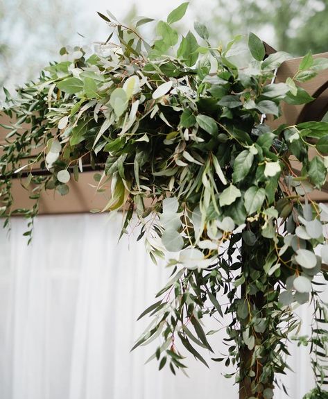 Eucalyptus Arch, Foliage Arch Wedding, Wedding Arbour Eucalyptus, Greenery Arbor, Greenery Wedding Arch, Eucalyptus Wedding Arch, White And Green Circle Arch Wedding, Triangle Wedding Arch Eucalyptus, Circle Wedding Arch Greenery