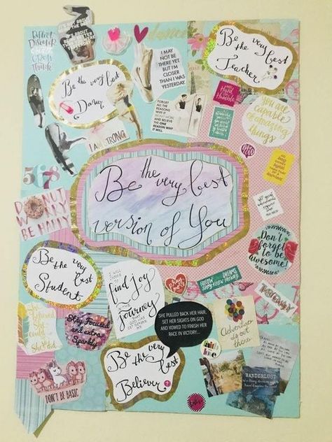 11 Vision Board Ideas and Examples for Students Vision Board Ideas For Teenagers, Dreamboard Ideas, Vision Board Sample, Vision Board Poster, Kids Vision Board, Vision Board Ideas Examples, Vision Board Supplies, Pinterest Vision Board, Creative Vision Boards