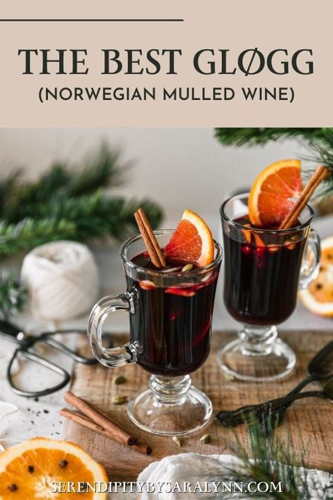 Glogg Recipe Norwegian, Glogg Recipe, Simple Cocktails, Mulled Wine Recipe, Warm Wine, Thanksgiving Foods, Mulling Spices, Ginger Nut, Vodka Drinks