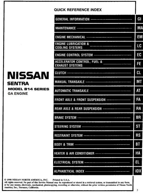 New post (NISSAN SENTRA MODEL B14 SERIES GA Engine 1999 SERVICE MANUAL) has been published on ProCarManuals.com https://procarmanuals.com/nissan-sentra-model-b14-series-ga-engine-1999-service-manual/ Nissan V16, Nissan B14, Engine Repair, Nissan Sentra, Brake System, Control System, New Post, Nissan, Engineering