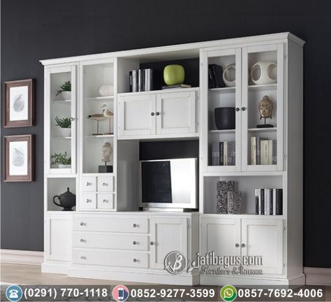 Lemari Bufet Tv Minimalis Duco Putih New April Pintu Ganda, Rideaux Shabby Chic, Bufet Tv, Modern Buffet, Shabby Chic Table, Apartment Chic, Shabby Chic Curtains, Chic Bathrooms, Bed In Living Room