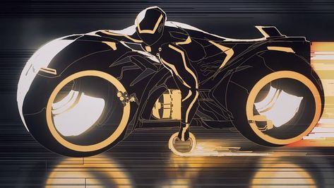 Motorcycle Futuristic, Tron Motorcycle, Futuristic Bike, Tron Art, Tron Bike, Motorbike Illustration, Magical Girl Aesthetic, Tron Legacy, Concept Art Tutorial