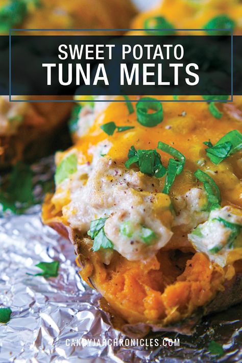 Sweet Potato And Tuna Recipes, Sweet Potato And Fish Recipes, Tuna Stuffed Sweet Potato, Sweet Potato Lunch Ideas, Tuna Sweet Potato, Baked Sweet Potato Recipes, Pritikin Diet, Loaded Baked Sweet Potato, Prepped Meals