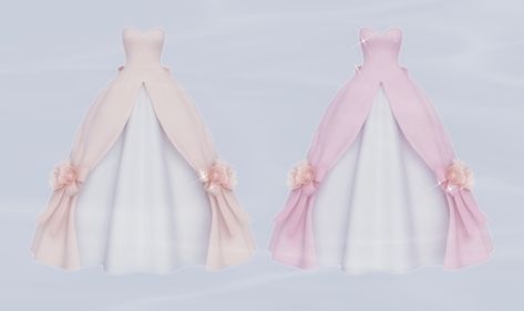 Pagent Dresses, Poofy Dress, Feminine Clothes, Big Dresses, Pink Wedding Dresses, White Apron, Sims Hair, Sims 4 Mods Clothes, Sims4 Cc