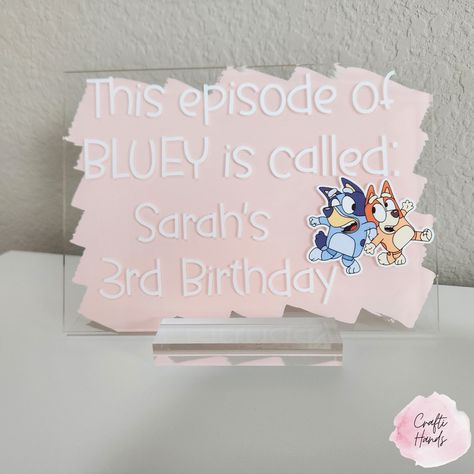 3rd Birthday Dog Theme, Bluey Birthday Tea Party, Bluey 3rd Birthday Party For Girls Ideas, Bluey Second Birthday Girl, Bluey 6th Birthday Party For Girl, Bluey Summer Party, Bluey Ice Cream Party, Pastel Bluey Party, Bluey Fourth Birthday