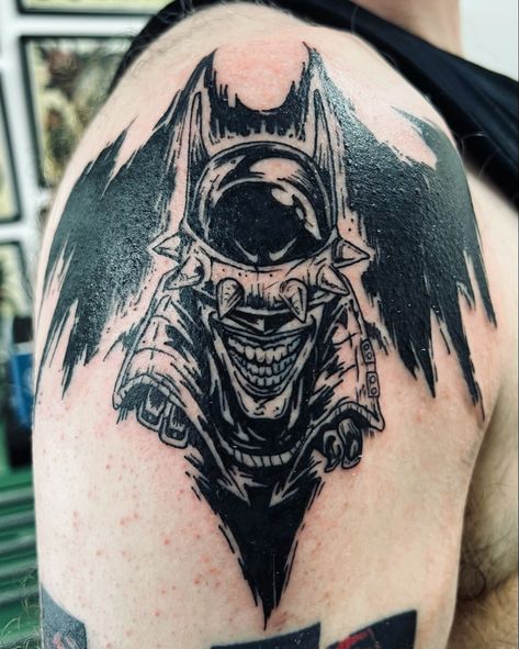 Batman Who Laughs Tattoo, Laugh Tattoo, The Batman Who Laughs, Batman Who Laughs, My Tattoos, Drawing Stuff, The Batman, Tattoos Ideas, I Tattoo