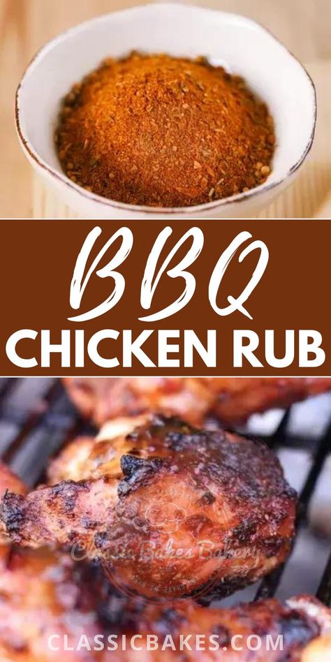 Bbq Chicken Dry Rub Recipe, Bbq Chicken Dry Rub, Bbq Chicken Seasoning, Grilled Chicken Rub, Chicken Rub Recipe, Bbq Chicken Rub, Chicken Rub Recipes, Bbq Chicken Marinade, Chicken Seasoning Recipes