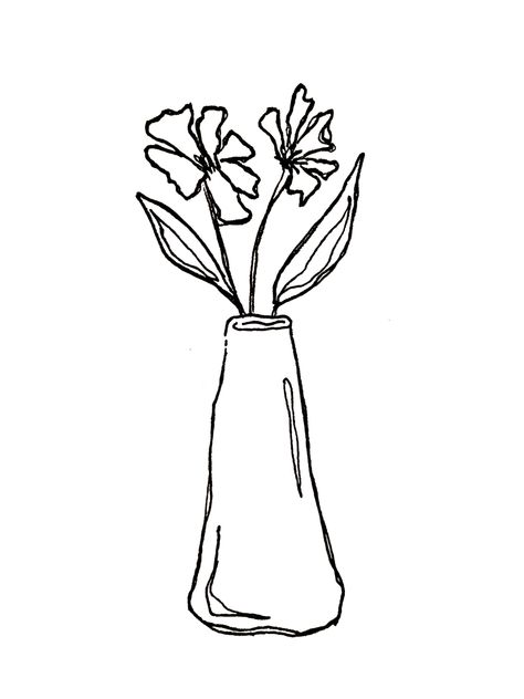 Minimalist Flower Vase Tattoo, Flower Vase Tattoo Design, Plant Pot Tattoo, Flower In Vase Tattoo, Flower Vase Sketch, Flowers In Vase Tattoo, Vase Tattoo Design, Flower Vase Tattoo, Vase Sketch