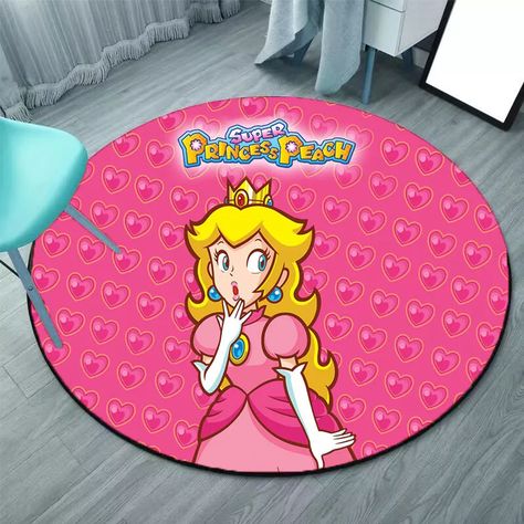 Super Mario Peach Princess Area Rugs Fluffy Mats Bedroom Anti-Skid Round Carpets 6 Check more at https://hearthtops.com/product/super-mario-peach-princess-area-rugs-fluffy-mats-bedroom-anti-skid-round-carpets-6/ Super Mario Peach, Rugs Fluffy, Fluffy Rug, Super Mario, Princess Peach, Bedding Set, Mario, Carpet, Area Rugs